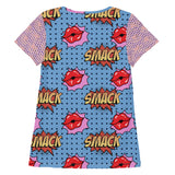 All-Over Print Women's Athletic T-shirt "SMACK"