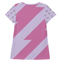 All-Over Print Women's Athletic T-shirt " ROSE PURPLE'