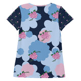 All-Over Print Women's Athletic T-shirt "BLUE ROSE POP"