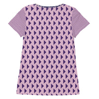All-Over Print Women's Athletic T-shirt "FLORAL VINE"