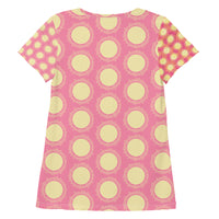 All-Over Print Women's Athletic T-shirt  SUN and MOON