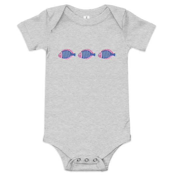 100% Cotton onesie "FISH"