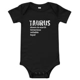 100% cotton one-piece Baby Onesie "TAURUS"
