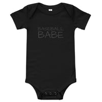 100% cotton one-piece Baby Onesie "BASEBALL BABE"