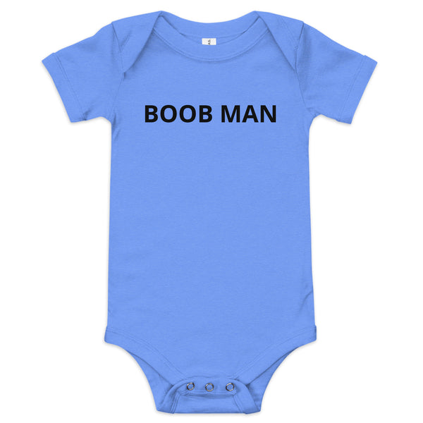 100% cotton one-piece Baby Onesie "BOOB MAN"