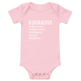 100% cotton one-piece Baby Onesie "AQUARIUS"