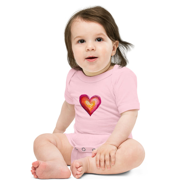 Baby Cotton Onesie with Heart