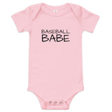 100% cotton one-piece Baby Onesie "BASEBALL BABE"