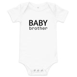 100% cotton one-piece Baby Onesie  "BABY BROTHER"
