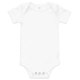 Baby short sleeve onesie "ONLY CHILD UNTIL JULY"