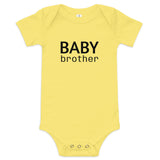 100% cotton one-piece Baby Onesie  "BABY BROTHER"
