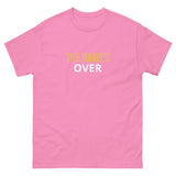 100% cotton classic tee with a more structured look...trendy!  "THE GAME'S OVER"
