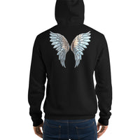 Fleece hoodie with WINGS