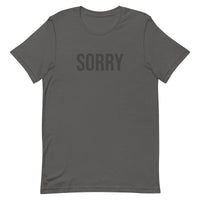 Unisex t-shirt feels soft and lightweight - SORRY