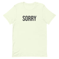 Unisex t-shirt feels soft and lightweight - SORRY