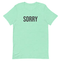 Unisex t-shirt feels soft and lightweight - SORRY