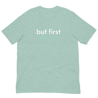 Cotton lightweight t-shirt  "BUT FIRST PRAY"