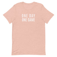 Lightweight cotton t-shirt   "ONE DAY ONE GAME"
