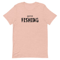 Unisex t-shirt feels soft and lightweight "GONE FISHING"