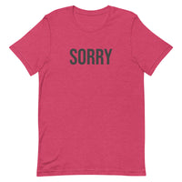 Unisex t-shirt feels soft and lightweight - SORRY