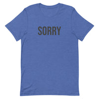 Unisex t-shirt feels soft and lightweight - SORRY