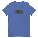 Unisex t-shirt feels soft and lightweight - SORRY