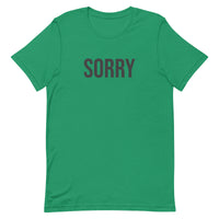 Unisex t-shirt feels soft and lightweight - SORRY