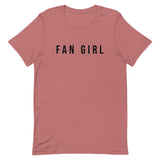 Unisex t-shirt feels soft and lightweight, with the right amount of stretch "FAN GIRL"