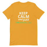 100% cotton classic tee "KEEP CALM AND JUST ORDER ONLINE"