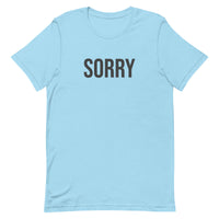 Unisex t-shirt feels soft and lightweight - SORRY