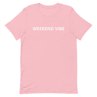 100% Cotton Short Sleeve Jersey T-Shirt "WEEKEND VIBE"