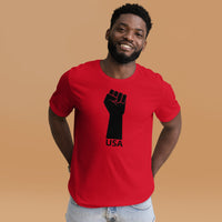 Unisex t-shirt feels soft and lightweight "USA"