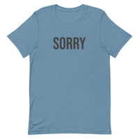 Unisex t-shirt feels soft and lightweight - SORRY
