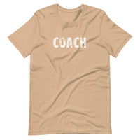 Unisex t-shirt that is soft and lightweight, with the right amount of stretch. "COACH"
