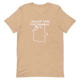 Lightweight cotton t-shirt  "I'M JUST HERE FOR THE BOOS"