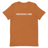 100% Cotton Short Sleeve Jersey T-Shirt "WEEKEND VIBE"