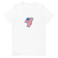 Unisex t-shirt feels soft and lightweight "HAPPY 4th"