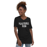 Unisex Short Sleeve V-Neck T-Shirt  "FOOTBALL FAN"