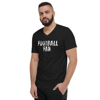 Unisex Short Sleeve V-Neck T-Shirt  "FOOTBALL FAN"