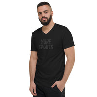 Unisex Short Sleeve V-Neck T-Shirt "HUMAN BEING"