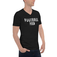 Unisex Short Sleeve V-Neck T-Shirt  "FOOTBALL FAN"