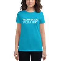 Women's short sleeve t-shirt "RECOVERING PLEASER"