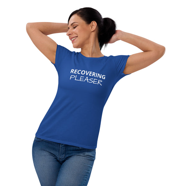 Women's short sleeve t-shirt "RECOVERING PLEASER"