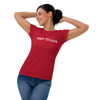 Women's short sleeve t-shirt "EASY TO LOVE"