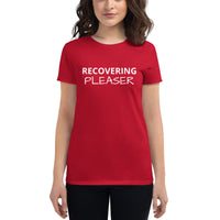 Women's short sleeve t-shirt "RECOVERING PLEASER"