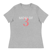100% cotton classic tee "MOM OF 3"
