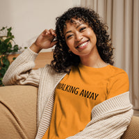 The most comfortable women's t-shirt!  "WALKING AWAY"