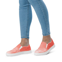 Women’s slip-on canvas shoes ORANGE FADE