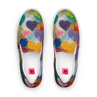 Women’s slip-on canvas shoes. HEARTS
