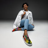 Women’s slip-on canvas shoes FLOWERS